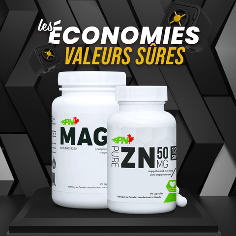 COMBO PURE ZN50 (ZINC) + MAGNESIUM - Planète Nutrition