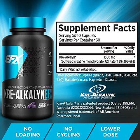 CREATINE KRE - ALKALYNE - 120 Caps. - Planète Nutrition