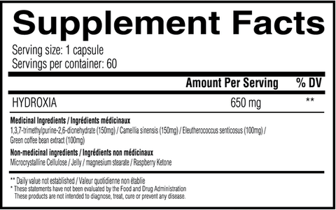 HYDROXIA - 60 caps. - Planète Nutrition