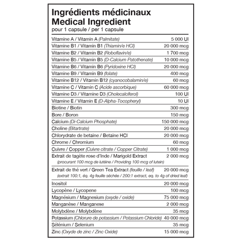 MULTI PLUS - 120 caps. - Planète Nutrition