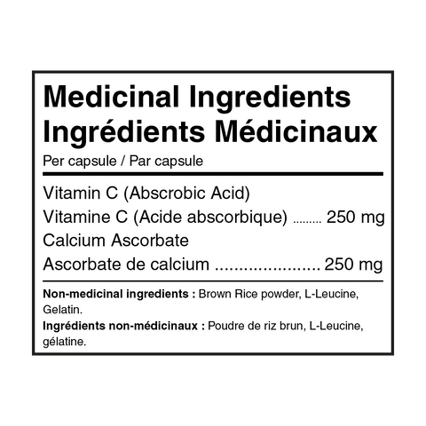 PURE VIT.C2 (Vitamine C) - 120 caps. - Planète Nutrition