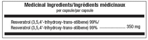 TRANS RESVERATROL 99% - 60 caps. - Planète Nutrition